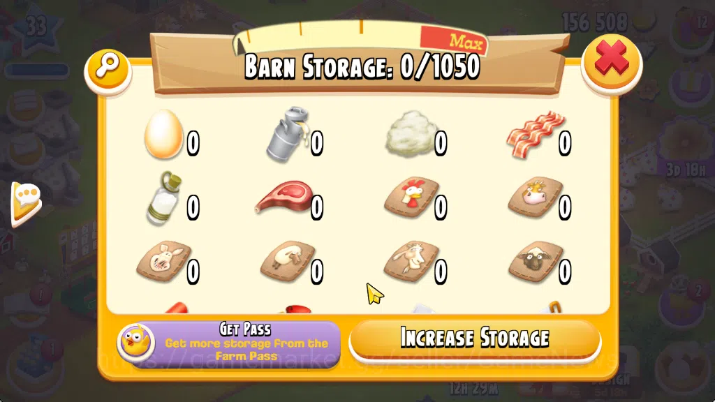 Hay Day Accounts Lvl 33 | Barn Storage 1050 - Silo Storage 525 | 15 image 13