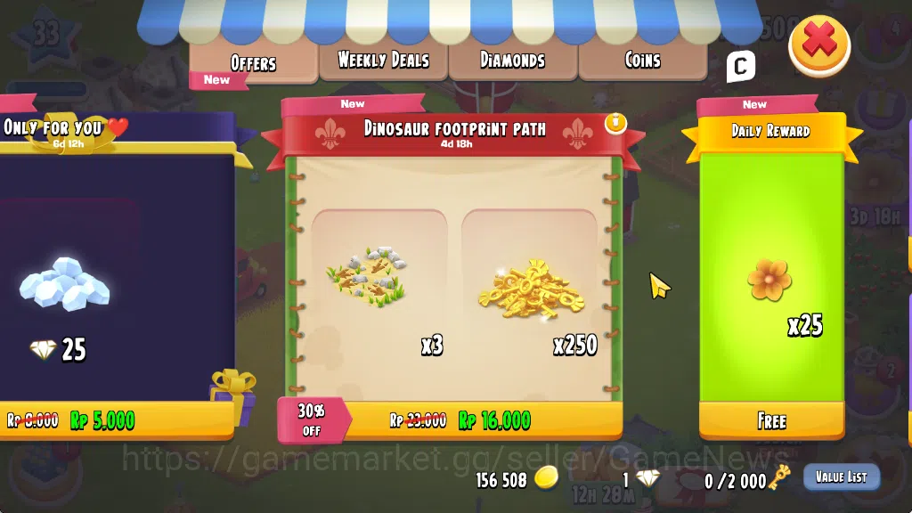Hay Day Accounts Lvl 33 | Barn Storage 1050 - Silo Storage 525 | 15 image 14