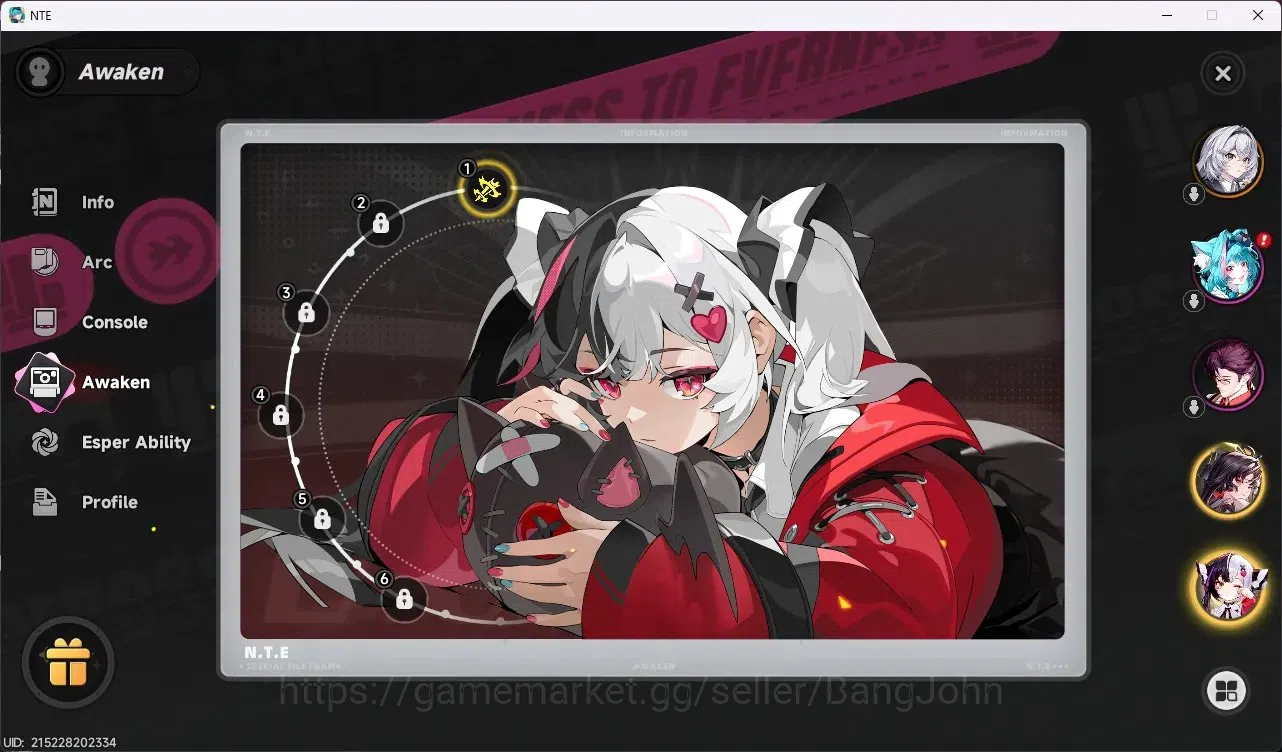 Neverness to Everness Accounts EU | Starter | 3 S-Class (Lacrimosa Awaken 1+Sign, image 3