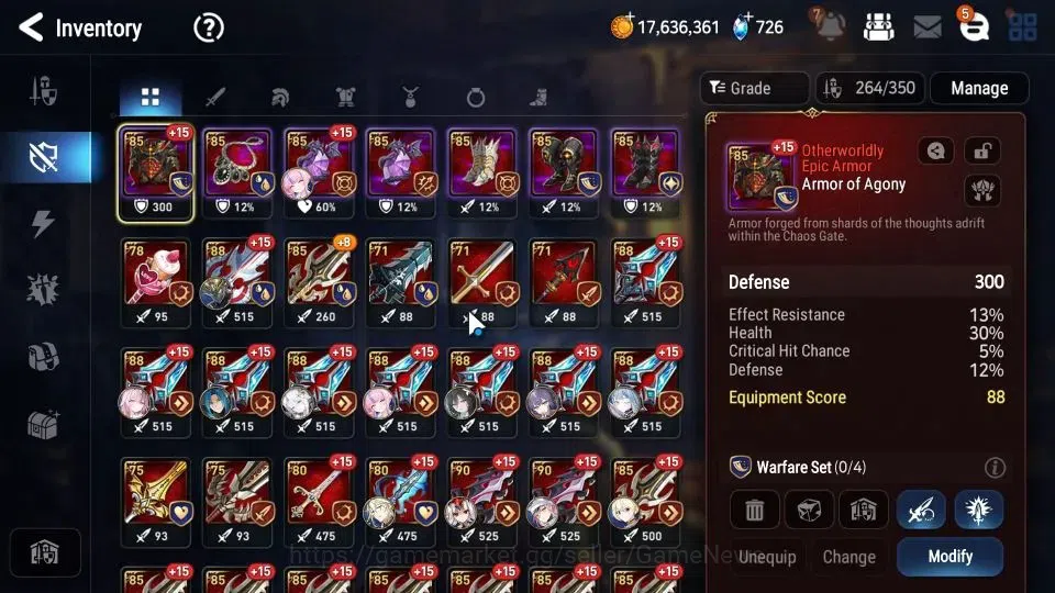Epic Seven Accounts GLOBAL Unverif|17 ML (NM Luna,WOTM Tenebria,Salome image 17