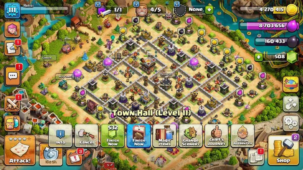 Clash of Clans Accounts Global | TH 11-BH 6 | LVL 111|HH 5|AQ 50 ,MP 30 ,G image 2