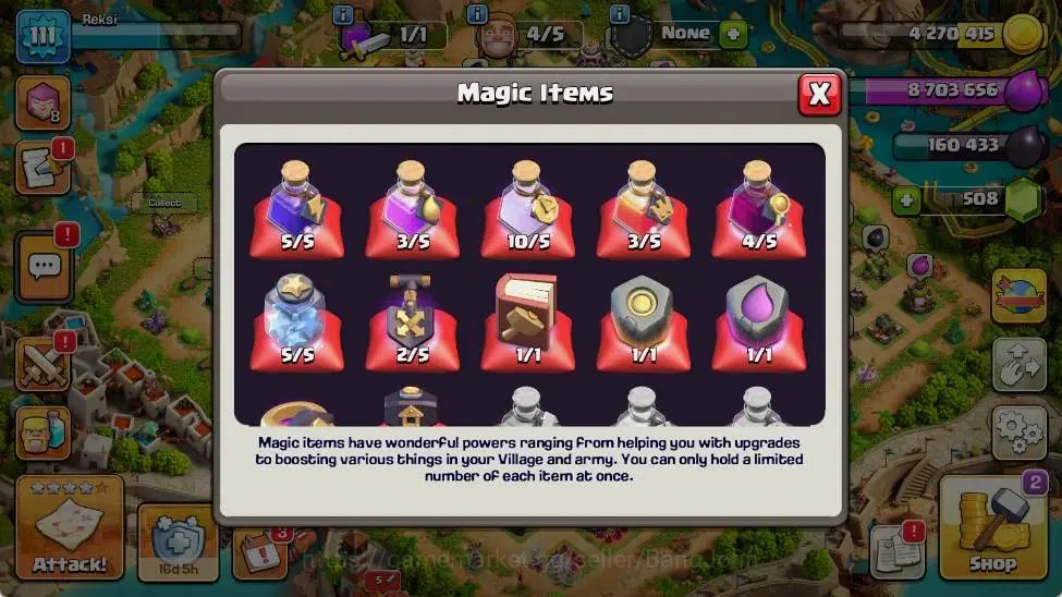Clash of Clans Accounts Global | TH 11-BH 6 | LVL 111|HH 5|AQ 50 ,MP 30 ,G image 3