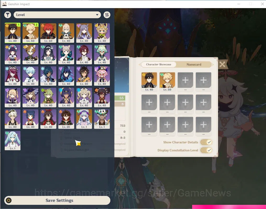 Genshin Impact Accounts Starter ASIA|AR 55|3 limited +1(*5Weapon) +25(*4Character)|[Zhongli C5],DilucC1,JeanC1,Keqing|User 2