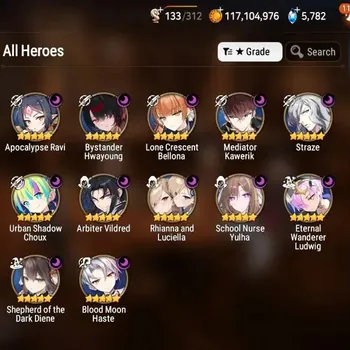 Epic Seven Accounts Mid-Tier Global Unverif| 21 ML (Lisette, RnL, DarkDiene, SN Yulha, GRas, etc) Limit