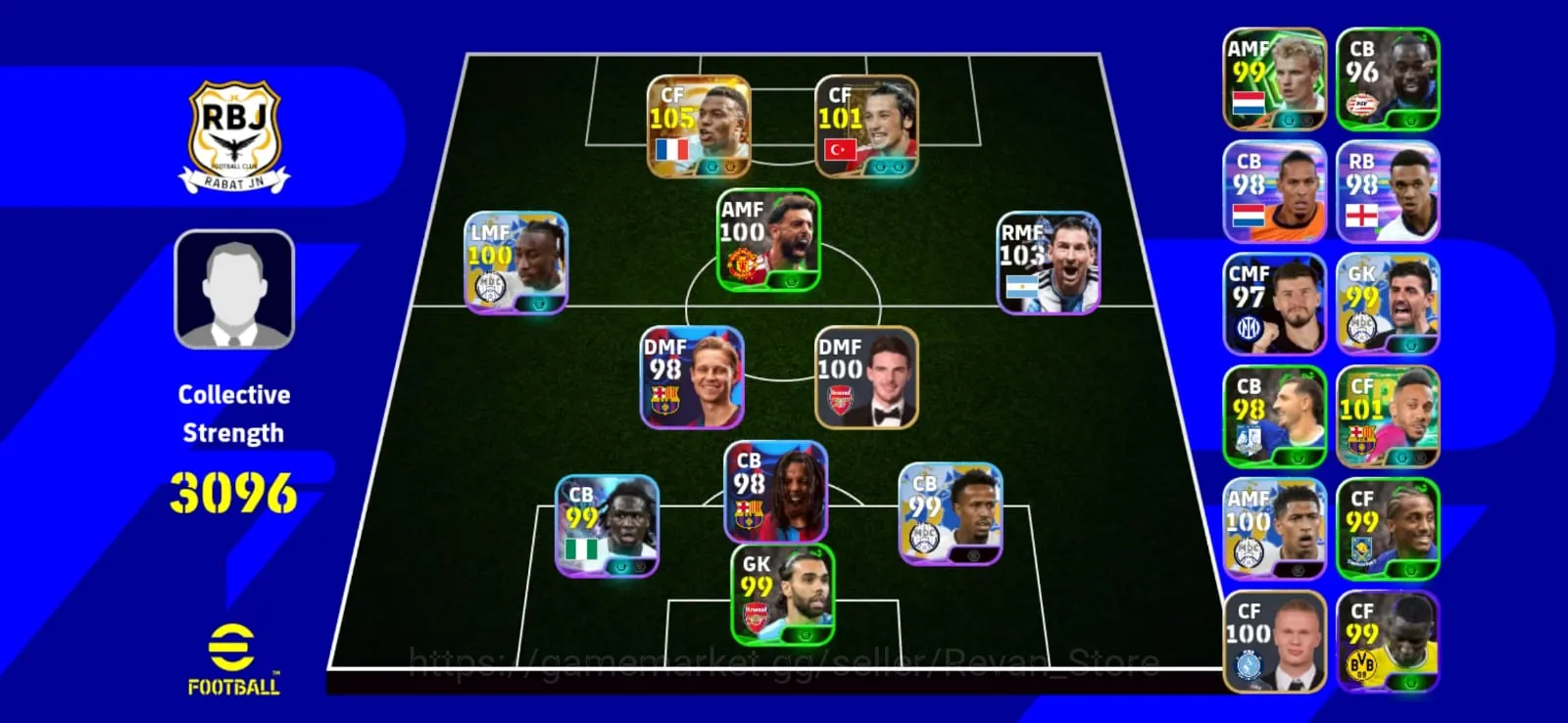 eFootball Accounts Starter Collective 3090 | Big Time Mbappe World Cup 1