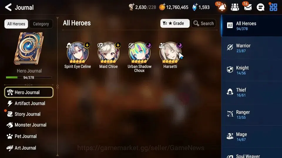 Epic Seven Accounts GLOBAL|UnVerif|4 ML(Spirit Eye Celine,Maid Chloe,U image 6