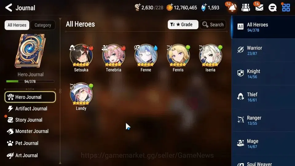 Epic Seven Accounts GLOBAL|UnVerif|4 ML(Spirit Eye Celine,Maid Chloe,U image 7
