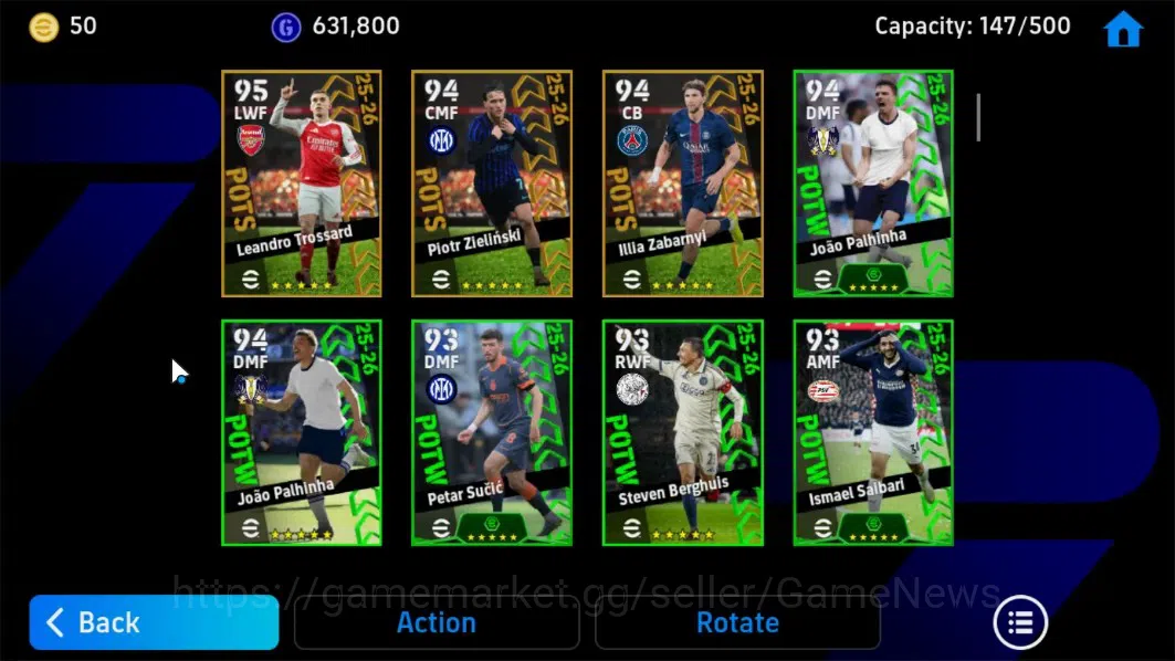 eFootball Accounts Android|Zlatan Ibrahimovic,GianLuca zambrotta,Andr image 7