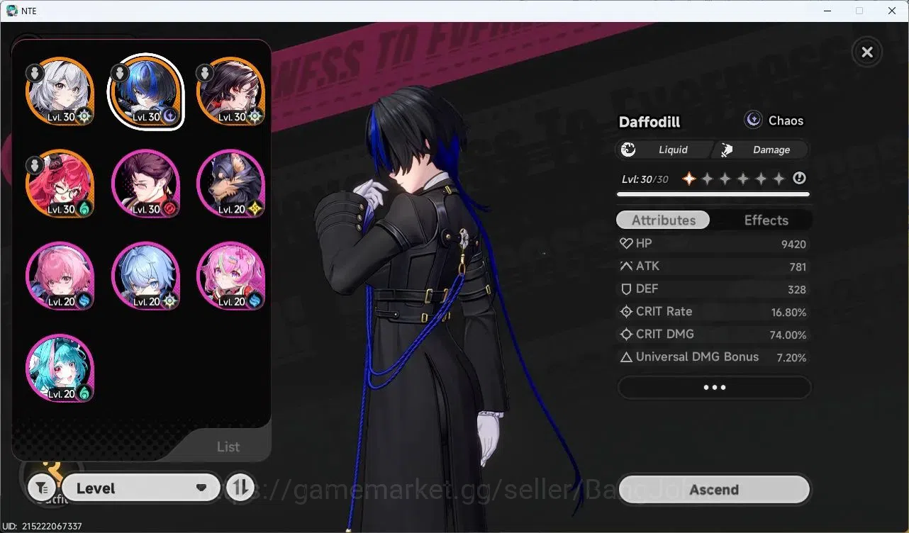 Neverness to Everness Accounts EU | Lv 15 | 2 SSR (Hotori,Daffodill) + 7 SR S | M image 4