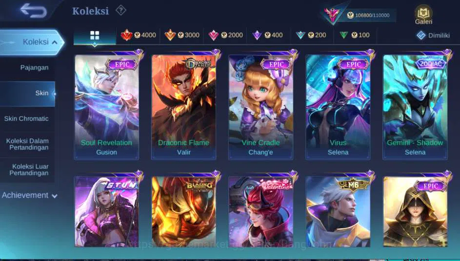 Mobile Legends: Bang Bang Accounts Others Hero 127 | Skin 293 | Legend Gusion, Collector Yi Sun Shin, Prime 14