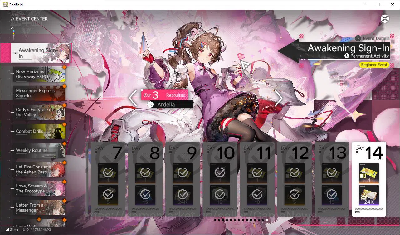 Arknights: Endfield Accounts Asia Lv50|Top Unit OP[Laevatain+Sign,Lifeng,Last Rite,Ardelia+Sign,POG,Ember]|9 6Star 14