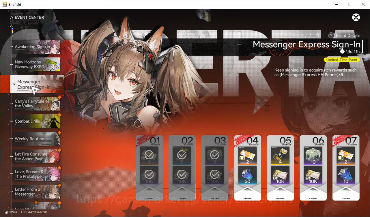 Arknights: Endfield Accounts Asia Lv50|Top Unit OP[Laevatain+Sign,Lifeng,Last Rite,Ardelia+Sign,POG,Ember]|9 6Star 16
