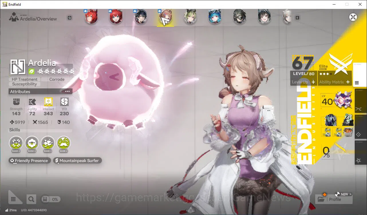 Arknights: Endfield Accounts Asia Lv50|Top Unit OP[Laevatain+Sign,Lifeng,Last Rite,Ardelia+Sign,POG,Ember]|9 6Star 3