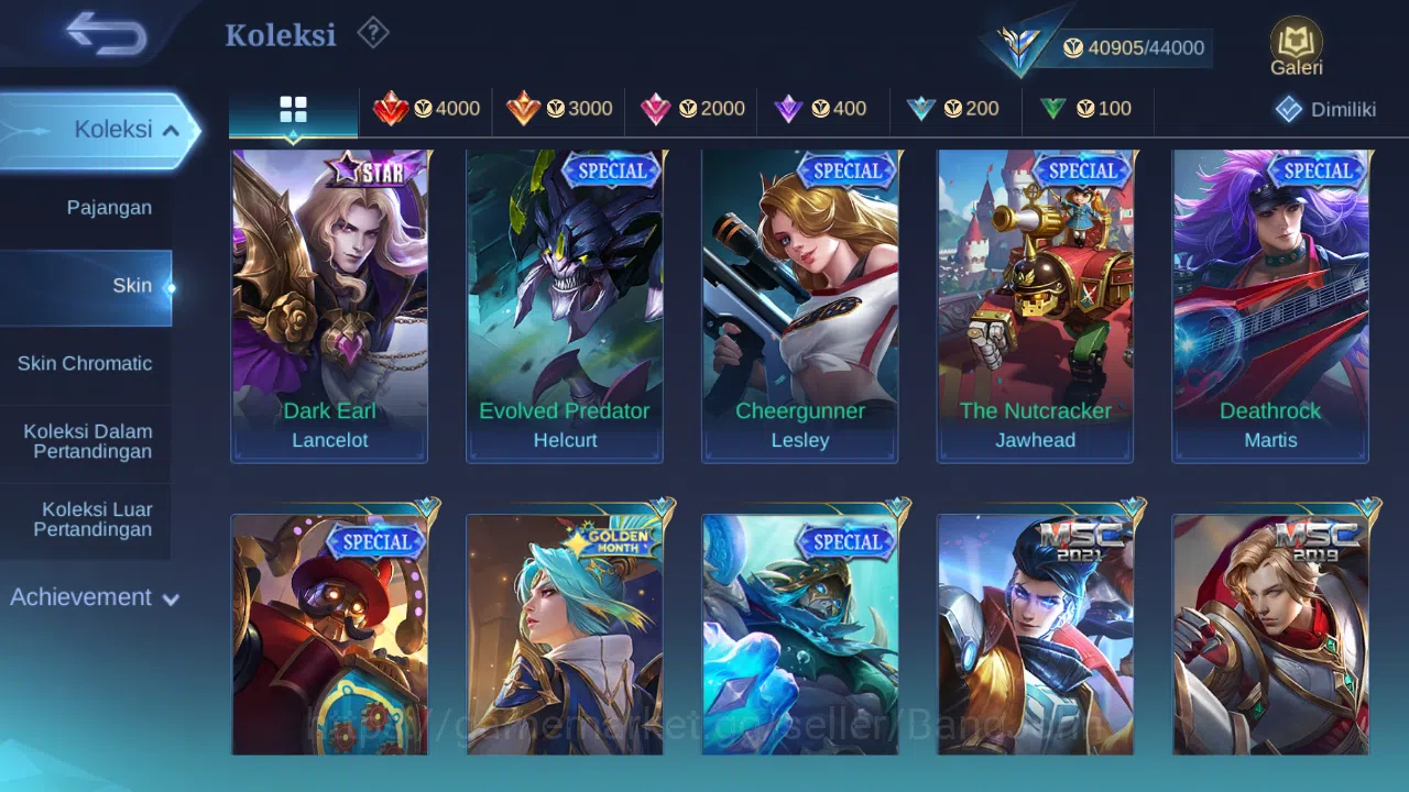 Mobile Legends: Bang Bang Accounts GLOBAL Hero 121 Skin 201 | Lightborn Granger | Val image 10