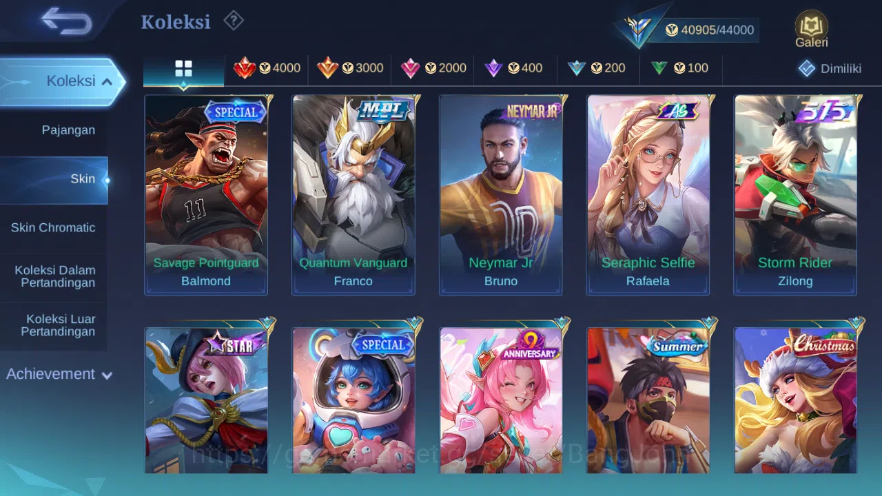 Mobile Legends: Bang Bang Accounts GLOBAL Hero 121 Skin 201 | Lightborn Granger | Val image 12