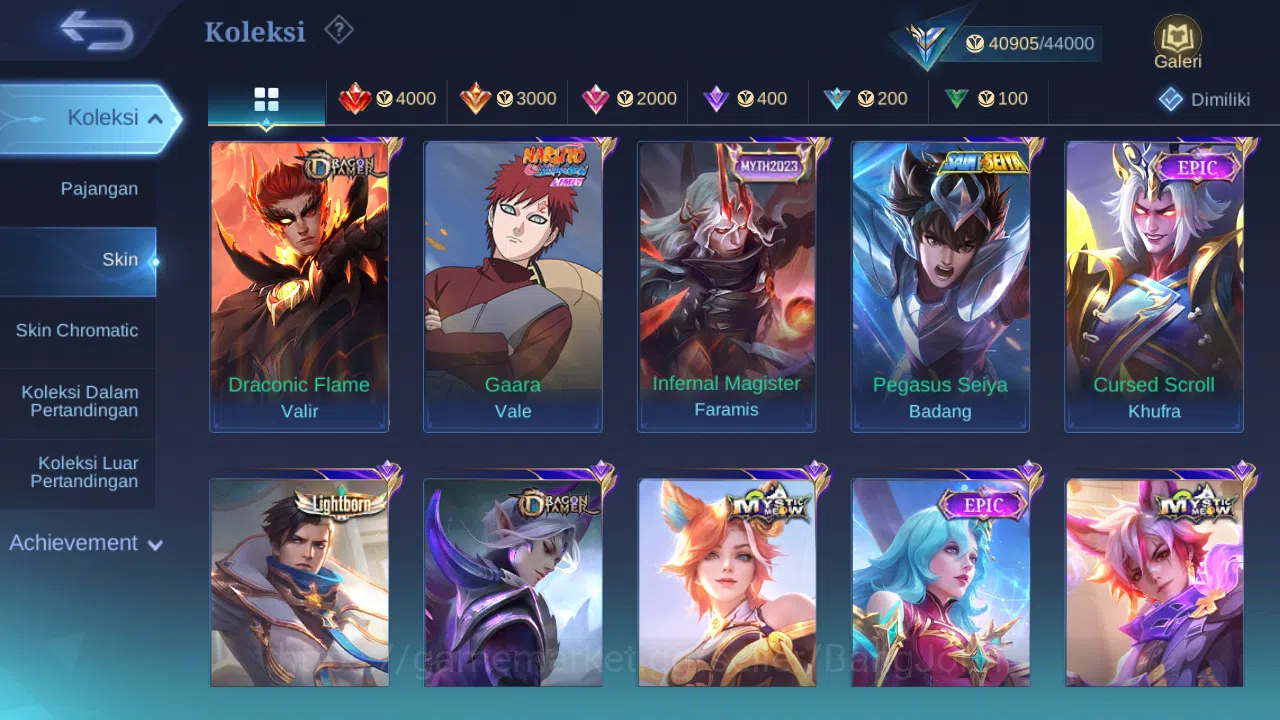 Mobile Legends: Bang Bang Accounts GLOBAL Hero 121 Skin 201 | Lightborn Granger | Val image 14