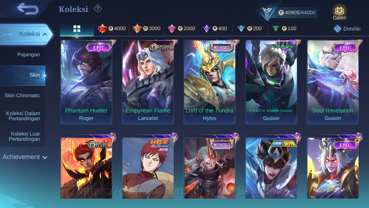 Mobile Legends: Bang Bang Accounts GLOBAL Hero 121 Skin 201 | Lightborn Granger | Val image 15