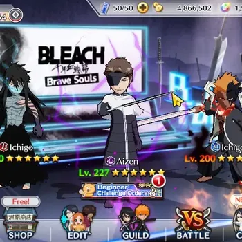 Bleach: Brave Souls Accounts Starter Global |247K BP+1K Orb|Frash Story|Aizen,Ichigo,Bambietta,Shunsui TYBW26|Ichigo