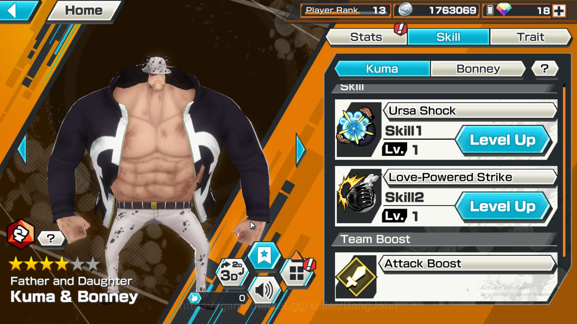 One Piece Bounty Rush Accounts GLOBAL | EX4 | max 5 | kuzan, Borsalino, Kuma and  image 12