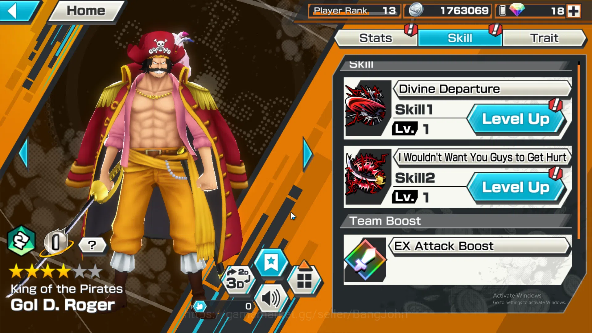One Piece Bounty Rush Accounts GLOBAL | EX4 | max 5 | kuzan, Borsalino, Kuma and  image 13