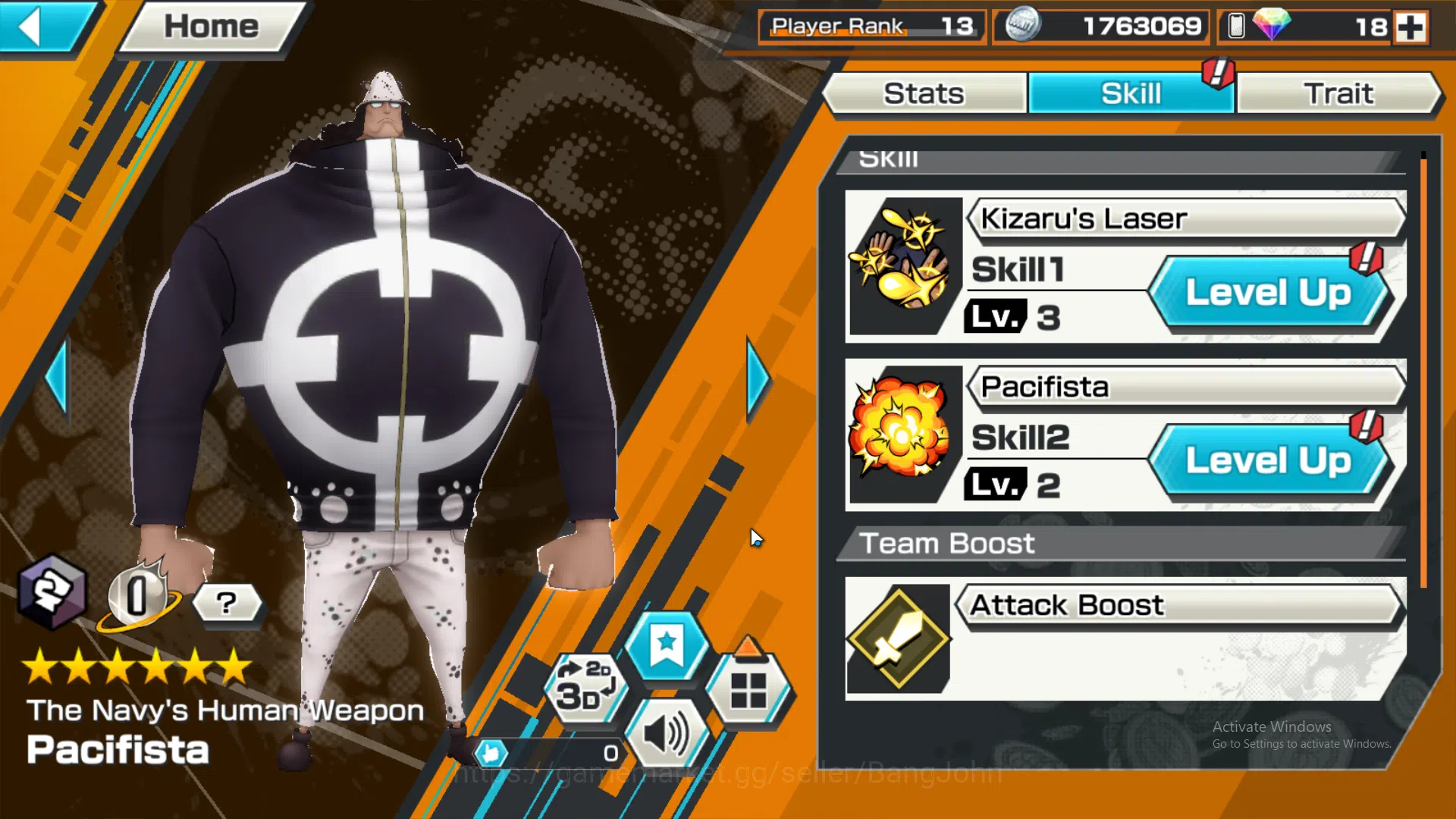 One Piece Bounty Rush Accounts GLOBAL | EX4 | max 5 | kuzan, Borsalino, Kuma and  image 14