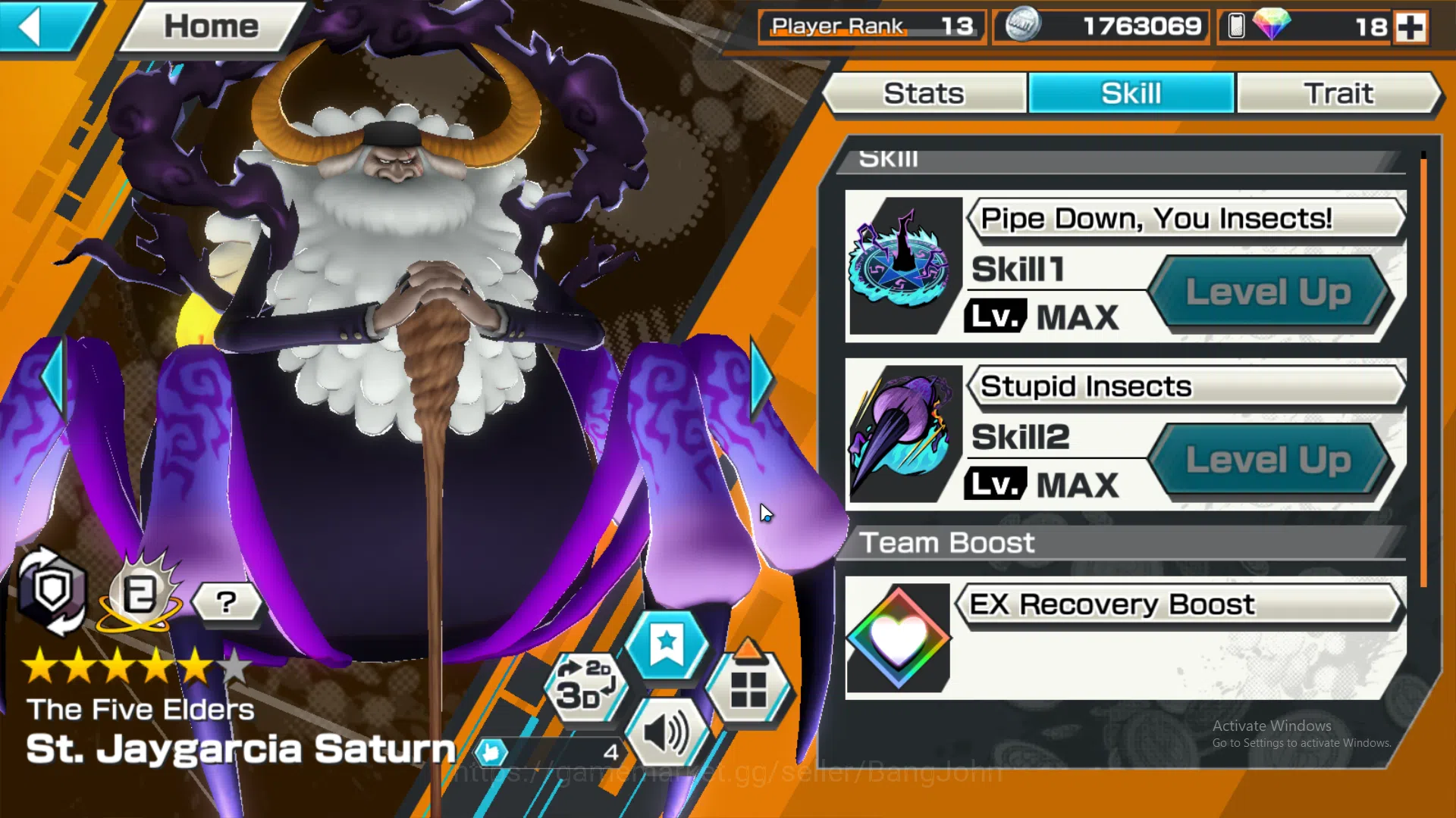 One Piece Bounty Rush Accounts GLOBAL | EX4 | max 5 | kuzan, Borsalino, Kuma and  image 15