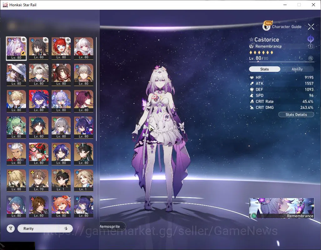 Honkai Star Rail Accounts Asia |Tl 70| 14 Limit [Castorice,Acheron,Rappa,Dan image 2