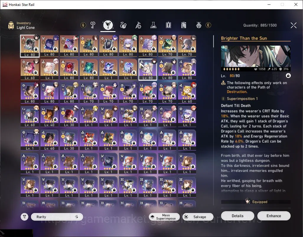Honkai Star Rail Accounts Asia |Tl 70| 14 Limit [Castorice,Acheron,Rappa,Dan image 3