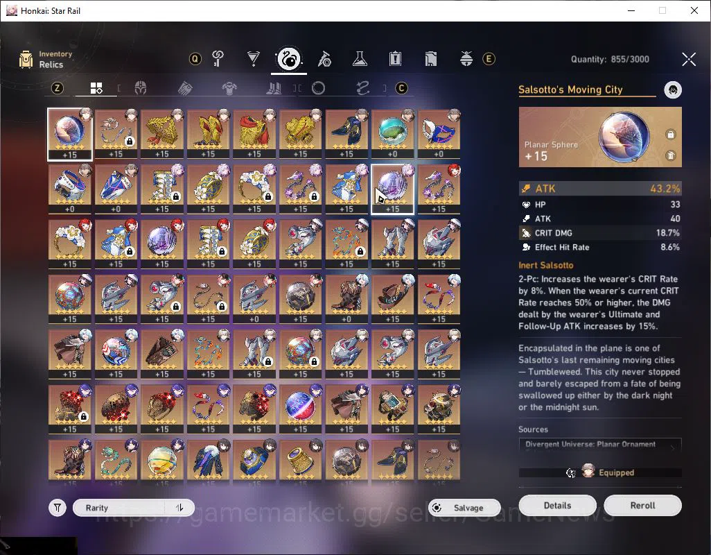 Honkai Star Rail Accounts Asia |Tl 70| 14 Limit [Castorice,Acheron,Rappa,Dan image 5