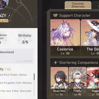 Honkai Star Rail Whale Asia |Tl 70| 14 Limit [Castorice,Acheron,Rappa,Dan image 1