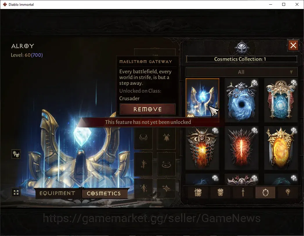 Diablo Immortal Accounts Europe-Sescheron|CS ON|Lv60(700)|Crusader|40k CR|R image 10