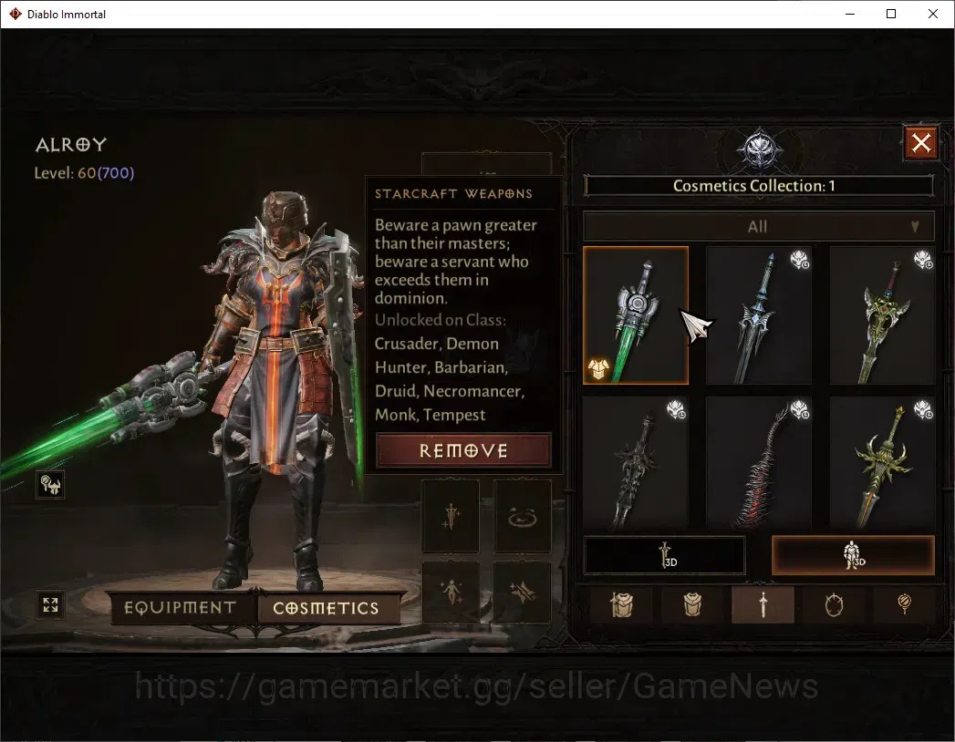 Diablo Immortal Accounts Europe-Sescheron|CS ON|Lv60(700)|Crusader|40k CR|R image 9