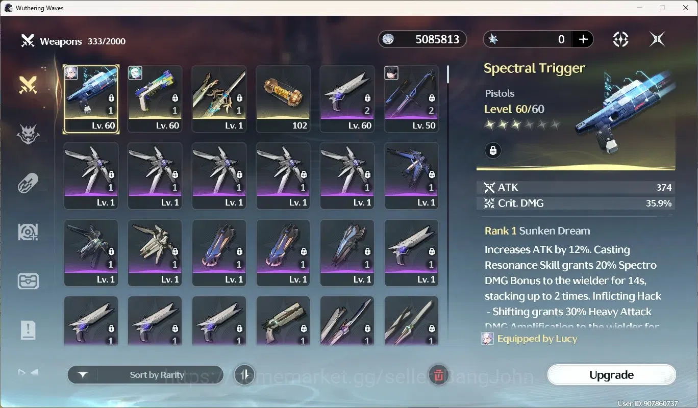 Wuthering Waves Accounts Starter SEA|UL 37|Rank 4|3 Char Limited [Lucy Rc1]+Sign,Rebecca,Shorekeeper|MC Male|TakeMail WW198B 5