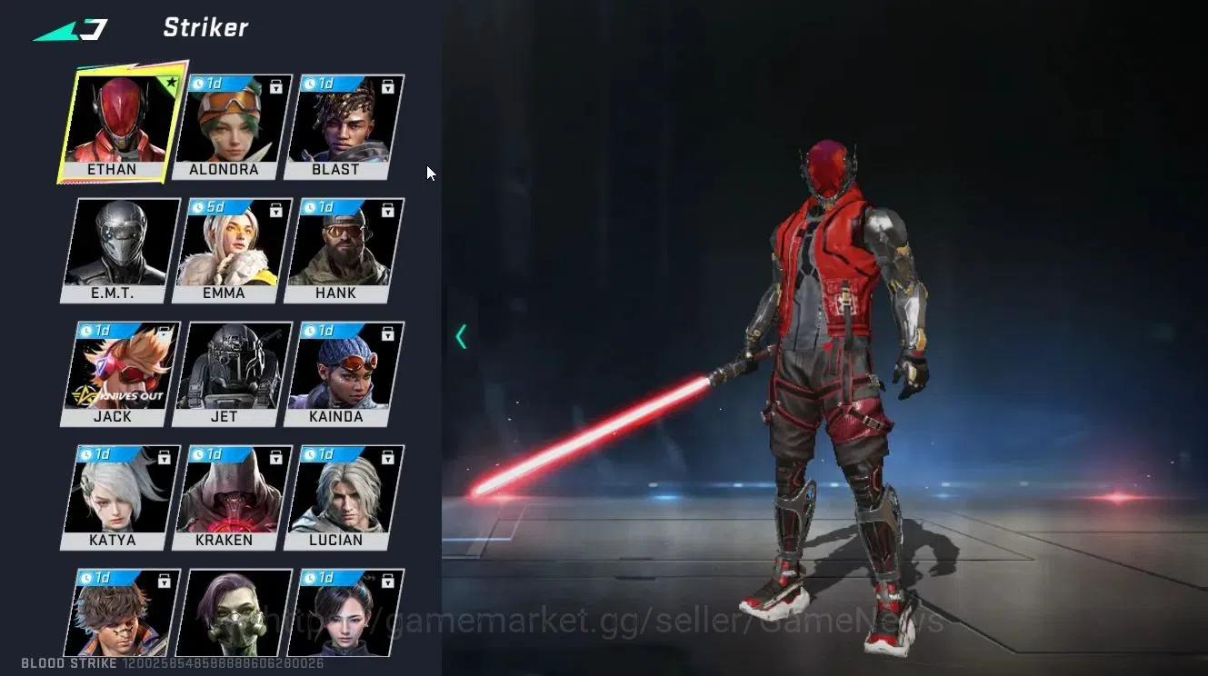Blood Strike Accounts ASIA|ULTRA Melee Lightblade-Dark Force|Changename  image 3