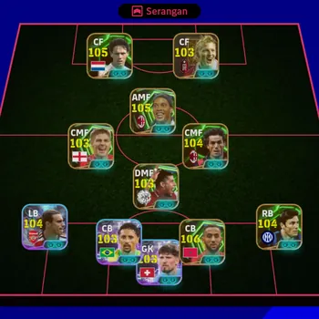 eFootball Accounts Legends & Iconic Players POWE 3221  | BIG SQUAD | BIG TIME, SHOW TIME, EPIC| RONALDINHO, VAN BASTEN