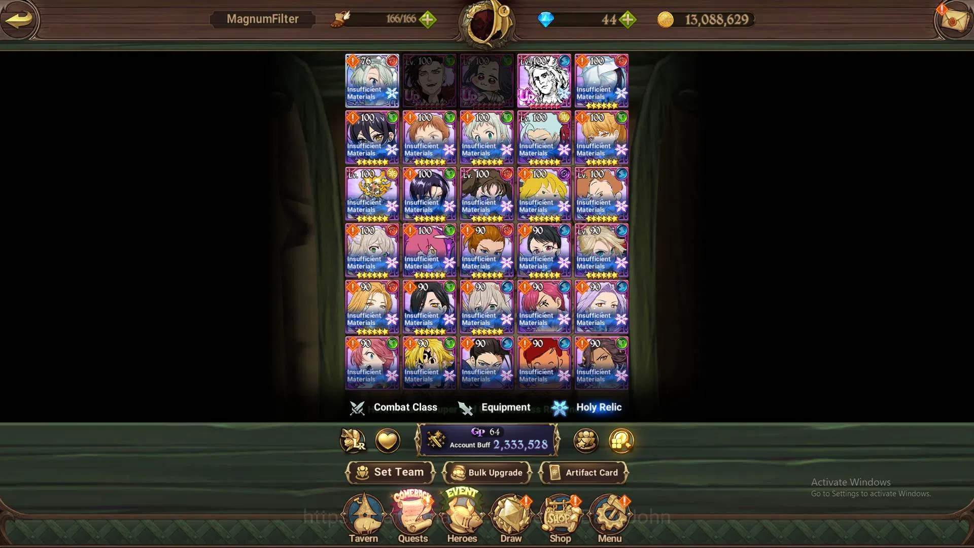 The Seven Deadly Sins: Grand Cross Accounts ASIA|2.3m CC|1LR Elizabeth|UR Skuld4/6,Thor,ODK,Ma image 10