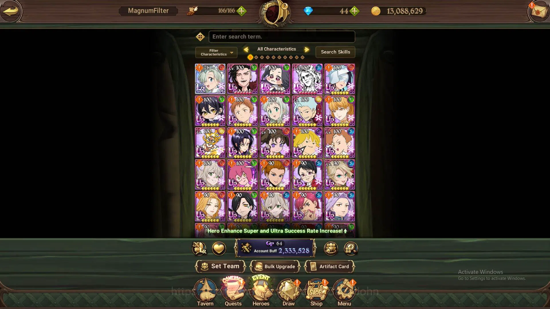 The Seven Deadly Sins: Grand Cross Accounts ASIA|2.3m CC|1LR Elizabeth|UR Skuld4/6,Thor,ODK,Ma image 9