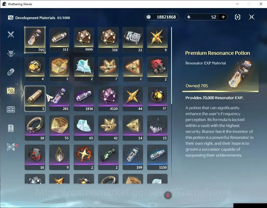 Wuthering Waves Accounts Others SEA|UL 49|2 Limited|Yangyang:Xuangling R6+Signature,Rebecca|Data Bank Lv 30|Female Mc|Log 7
