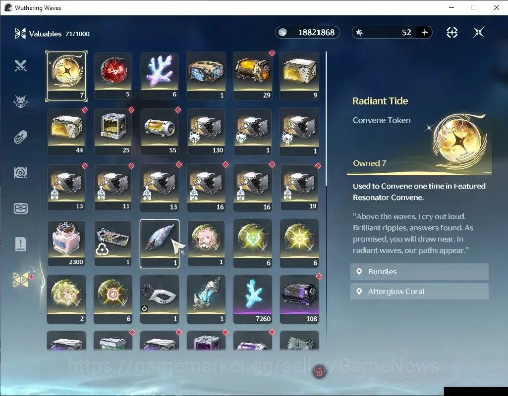 Wuthering Waves Accounts Others SEA|UL 49|2 Limited|Yangyang:Xuangling R6+Signature,Rebecca|Data Bank Lv 30|Female Mc|Log 9