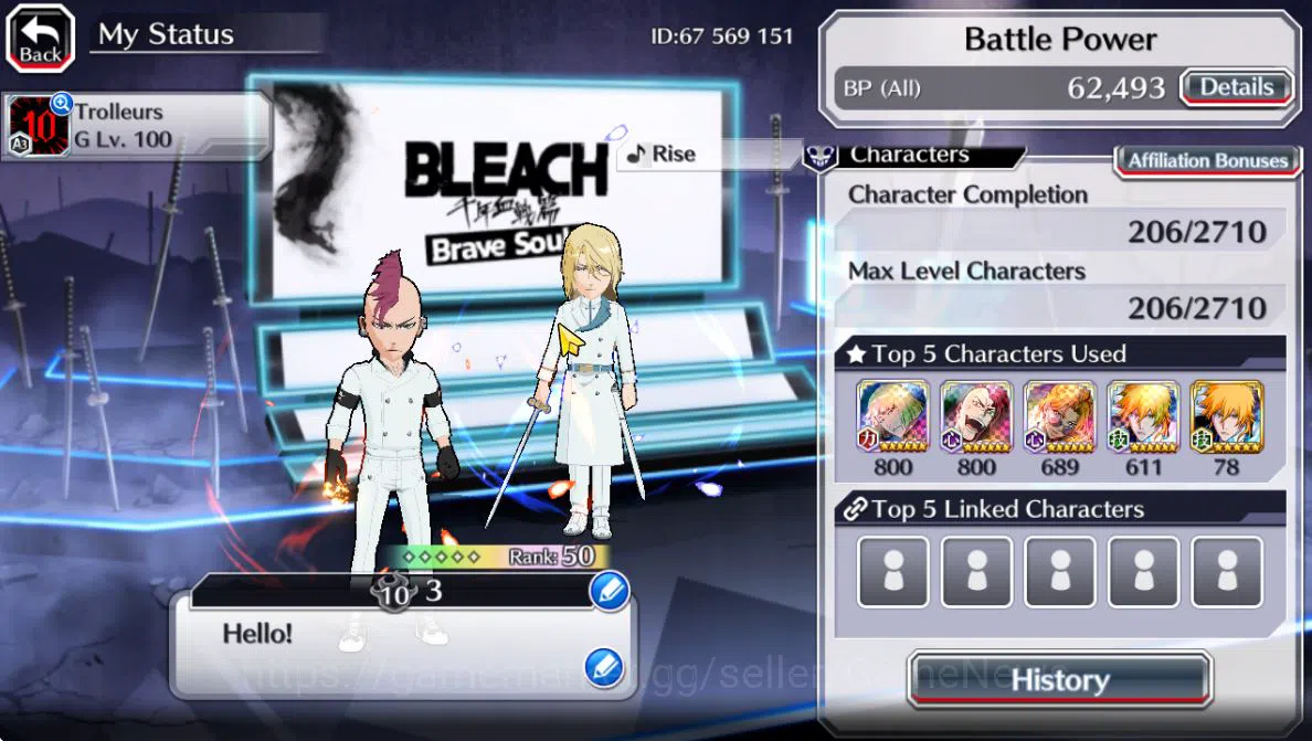 Bleach: Brave Souls Accounts [GLOBAL]6K Orb+Fresh All Story|TYBW26(BazzB,Jugram image 3