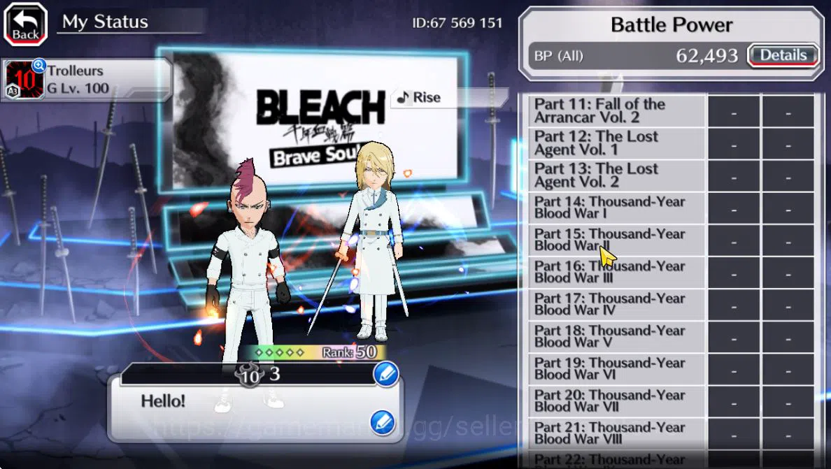 Bleach: Brave Souls Accounts [GLOBAL]6K Orb+Fresh All Story|TYBW26(BazzB,Jugram image 5