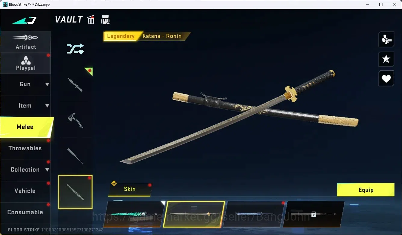 Blood Strike Accounts ASIA|2 Ultra Melee Sword&Knife-Starfall|1 Collab G image 15