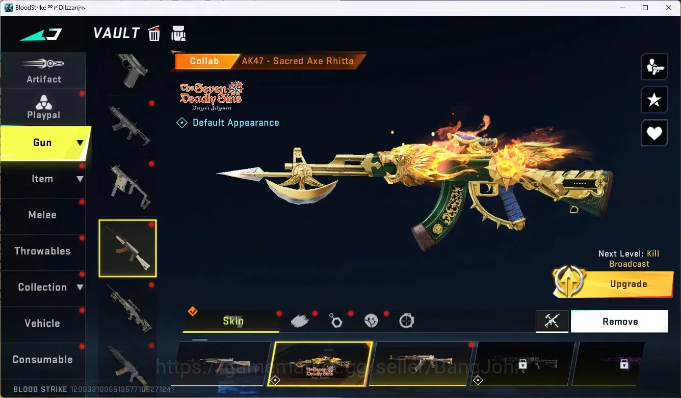 Blood Strike Accounts ASIA|2 Ultra Melee Sword&Knife-Starfall|1 Collab G image 4