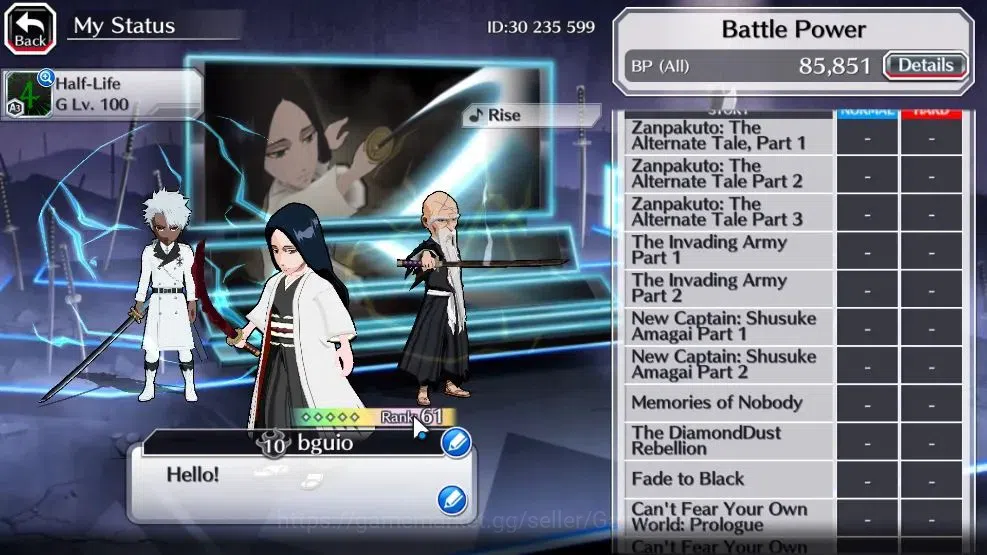 Bleach: Brave Souls Accounts [GLOBAL]21K Orbs+Fresh All Story|Lv200(TYBW25 Tosh image 6
