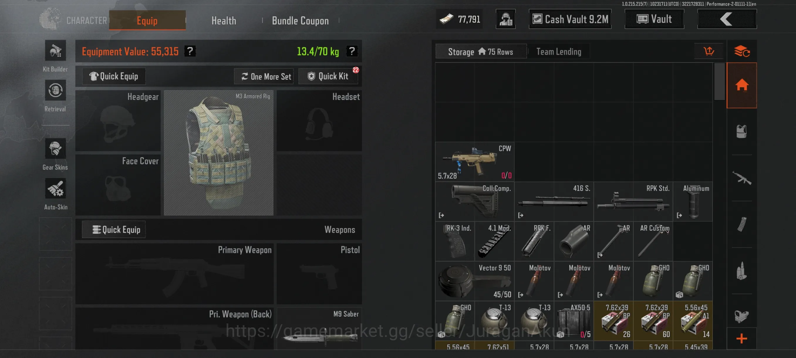 Arena Breakout Mid-Tier [MOBILE] SV 10M | CV 9M |Wrath AK74N,AKS74,BR AK,G image 1