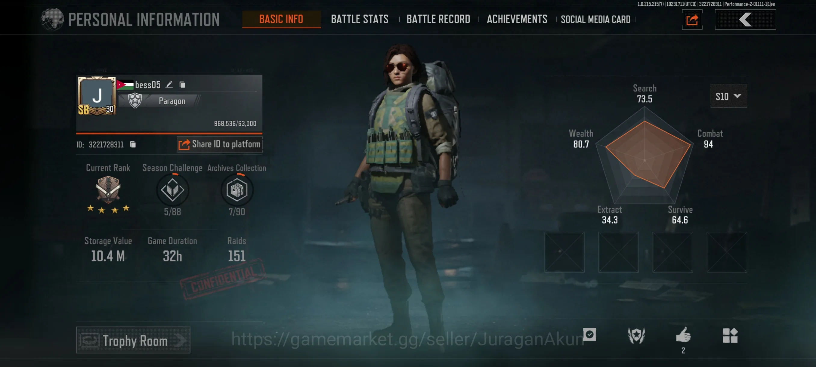 Arena Breakout Accounts Mid-Tier [MOBILE] SV 10M | CV 9M |Wrath AK74N,AKS74,BR AK,Grave Mosin,Etc|Many Gear Resources|CN 2