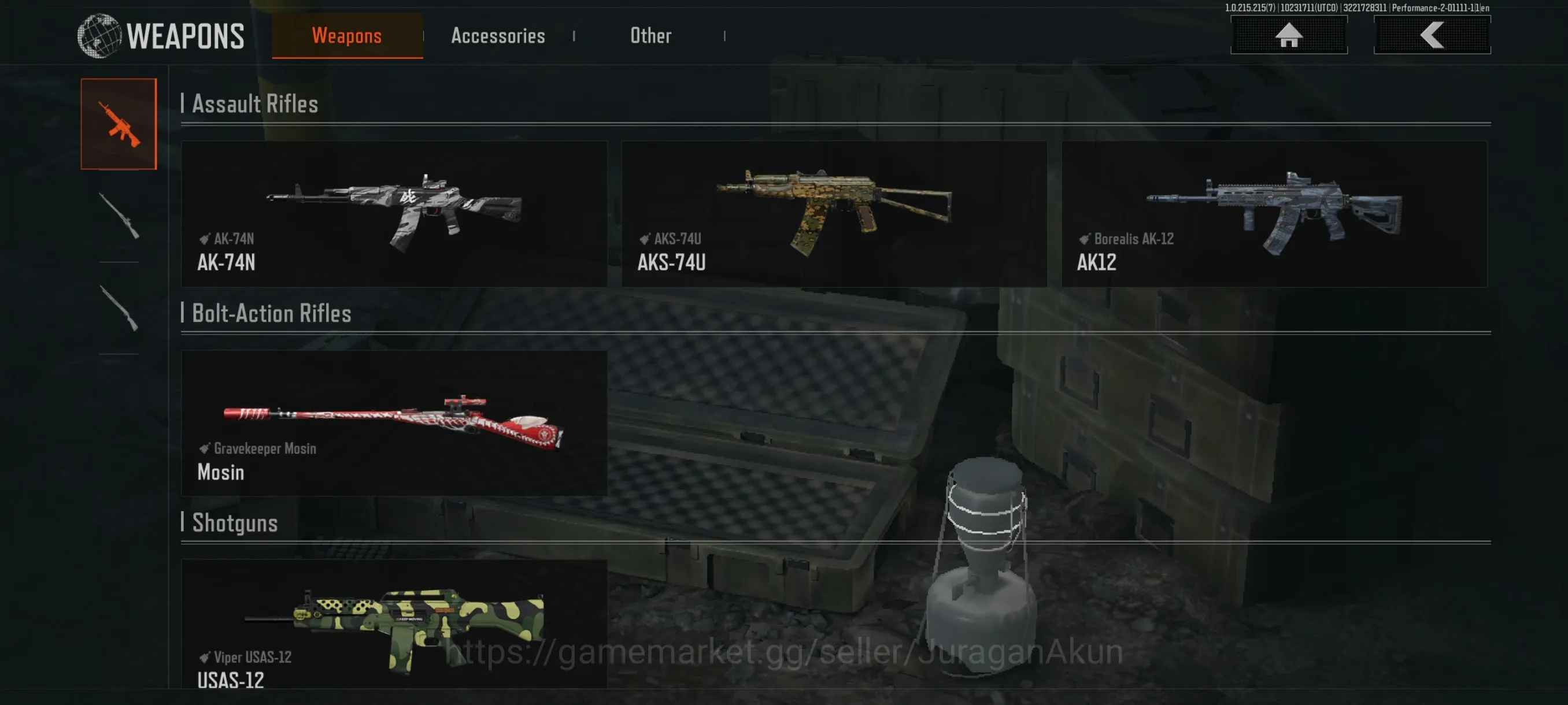 Arena Breakout Accounts Mid-Tier [MOBILE] SV 10M | CV 9M |Wrath AK74N,AKS74,BR AK,Grave Mosin,Etc|Many Gear Resources|CN 4