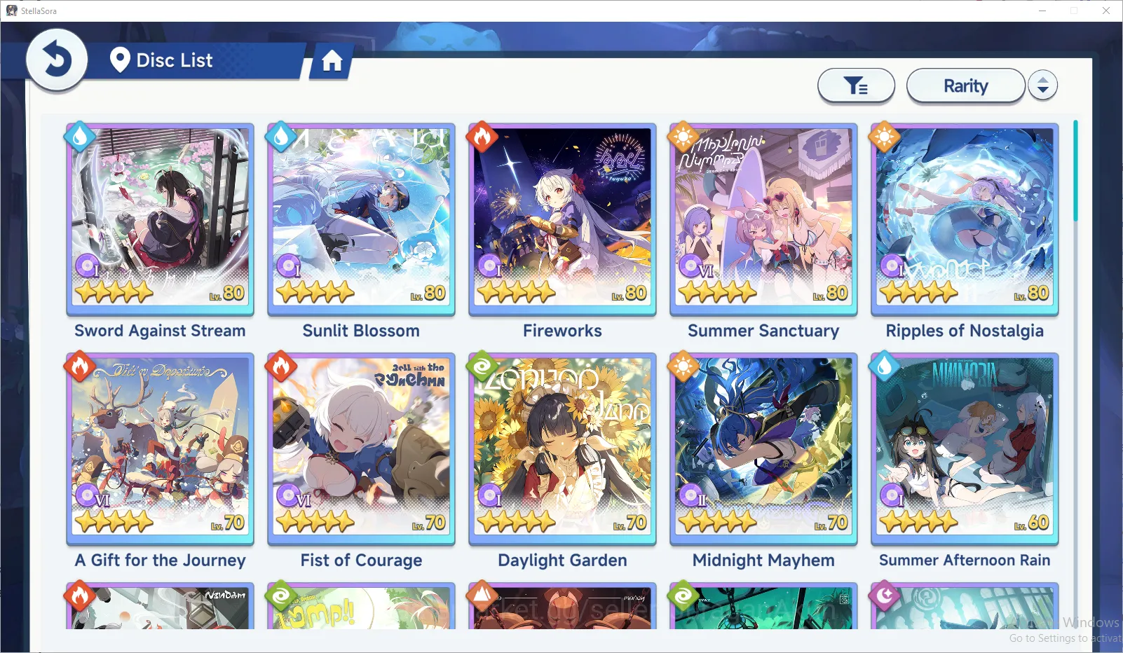 Stella Sora Accounts GLOBAL ENDGAME| 8k SD| 10 SSR 5 Limit (ShiaT3,Chitose,Fuyuka,Nazuka,SnowishLaru),NanohaT2,etc |20 SSR 2