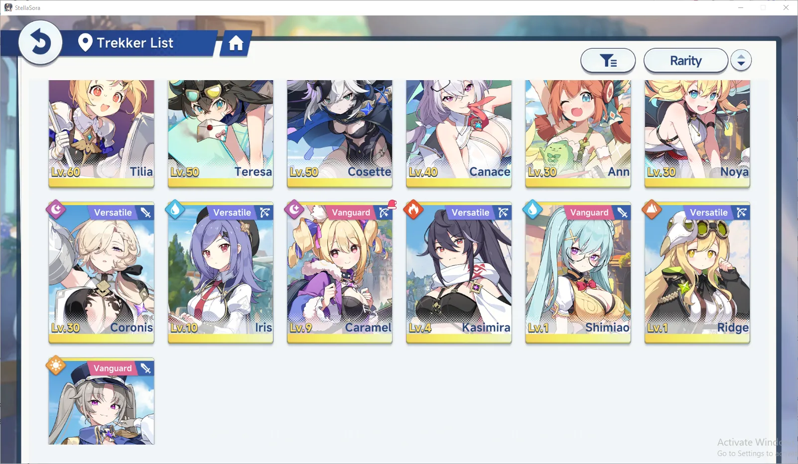 Stella Sora Accounts GLOBAL ENDGAME| 8k SD| 10 SSR 5 Limit (ShiaT3,Chitose,Fuyuka,Nazuka,SnowishLaru),NanohaT2,etc |20 SSR 5