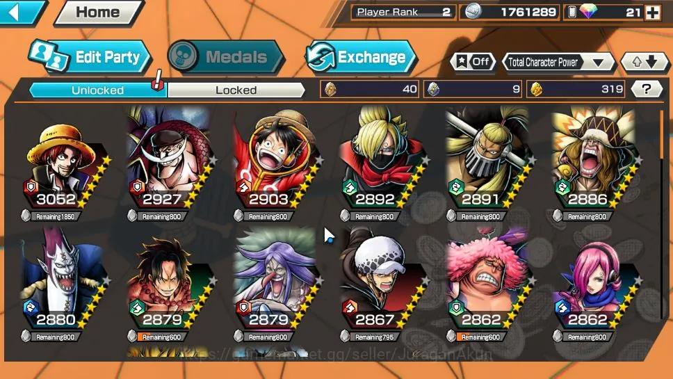 One Piece Bounty Rush Accounts Global | 4 META EX | Charlotte Linlin, Monster Kai image 4